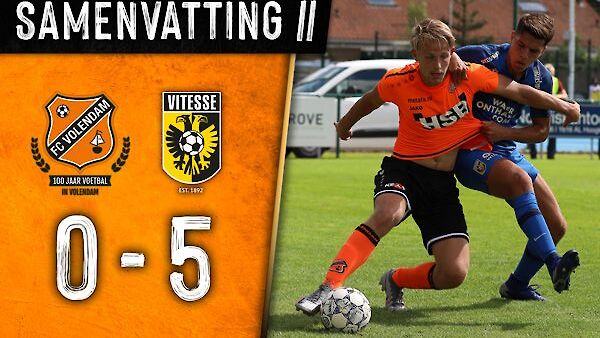 Samenvatting FC Volendam - Vitesse: 0-5 (2020-2021)