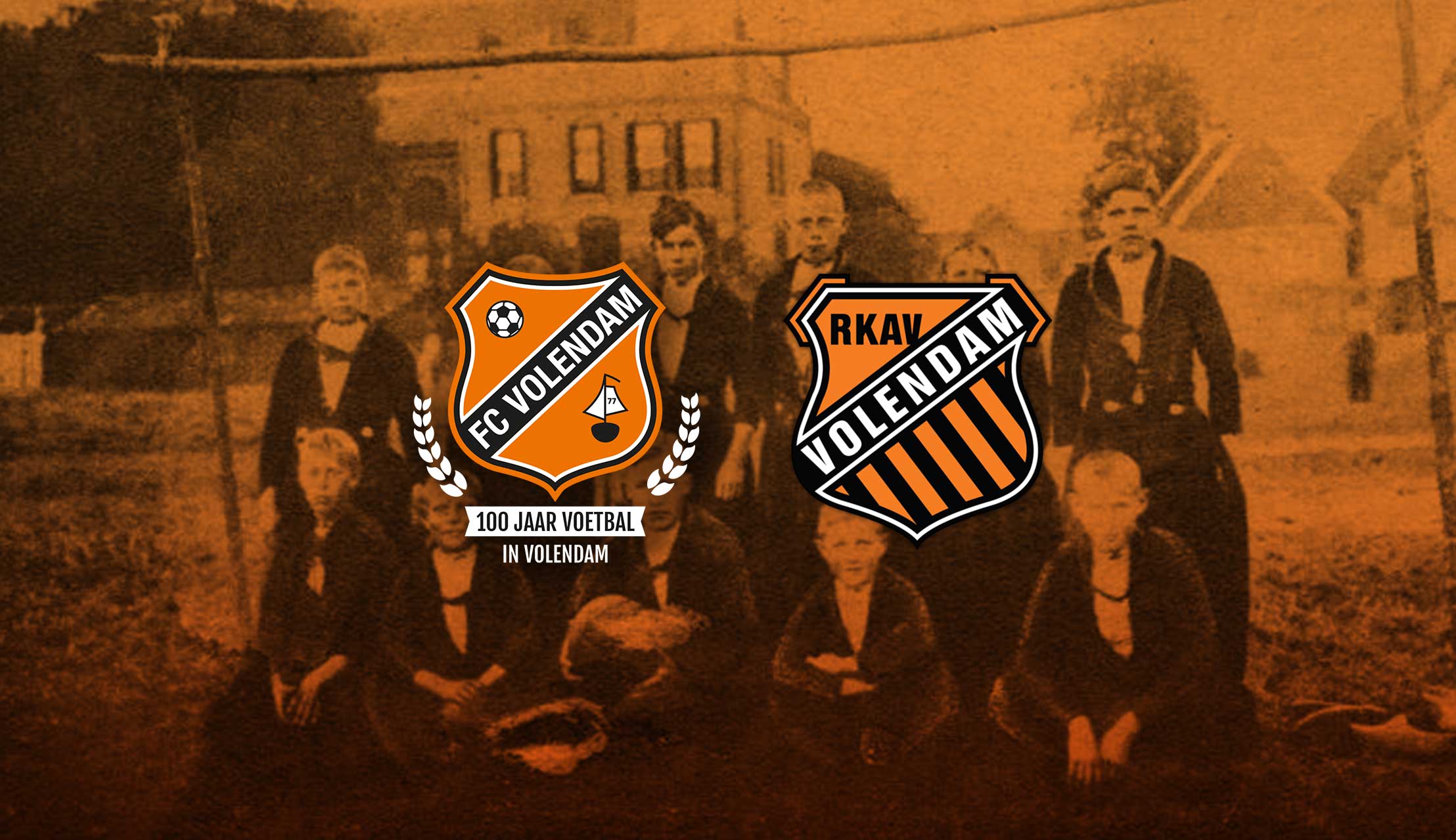 Volendams voetbalfeest tijdens jubileumwedstrijd tegen RKAV Volendam