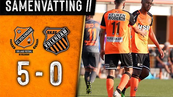 Samenvatting FC Volendam - RKAV Volendam: 5-0 (2020-2021)