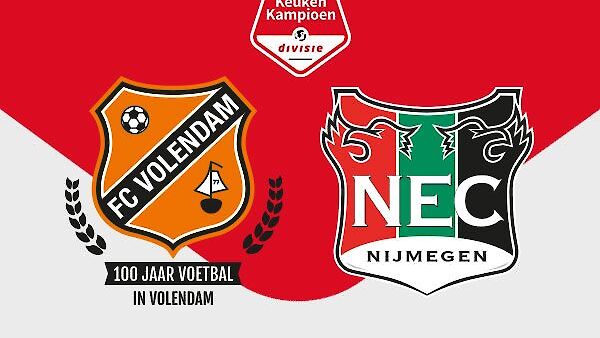 Samenvatting FC Volendam - N.E.C. Nijmegen: 1-3 (2020-2021)