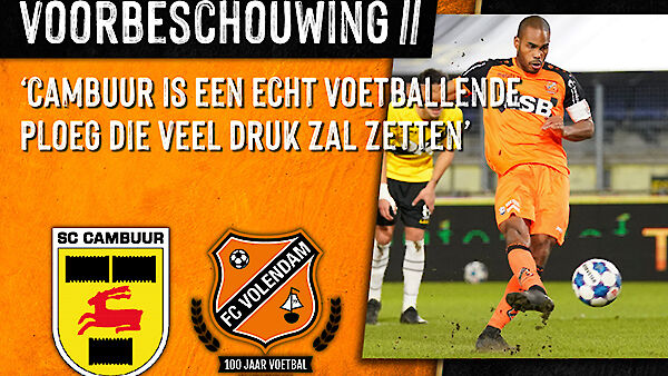 Voorbeschouwing SC Cambuur - FC Volendam (2020-2021)