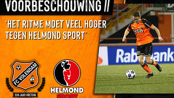 Voorbeschouwing FC Volendam - Helmond Sport (2020-2021)