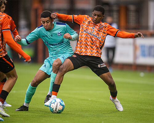 Onscherp Jong FC Volendam gevloerd door Quick Boys