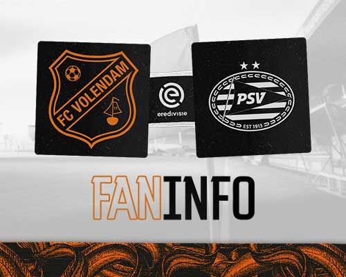 Faninformatie: Topduel tegen PSV in De Tempel