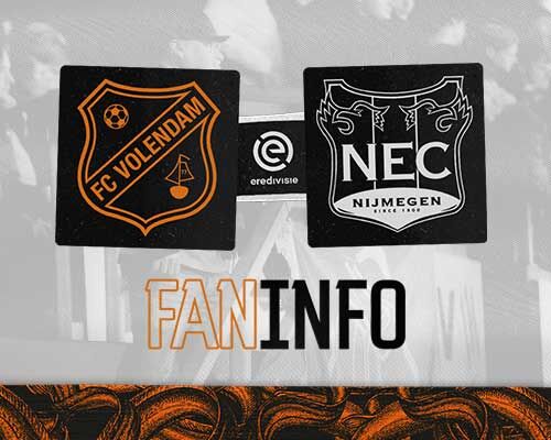 Faninformatie: Vrijdagavond affiche tegen N.E.C.