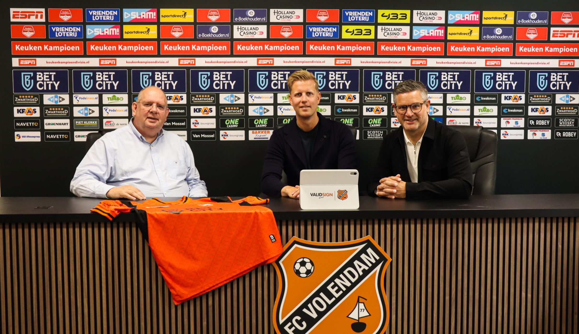 Kwakman Groep ook volgend seizoen shirtsponsor FC Volendam