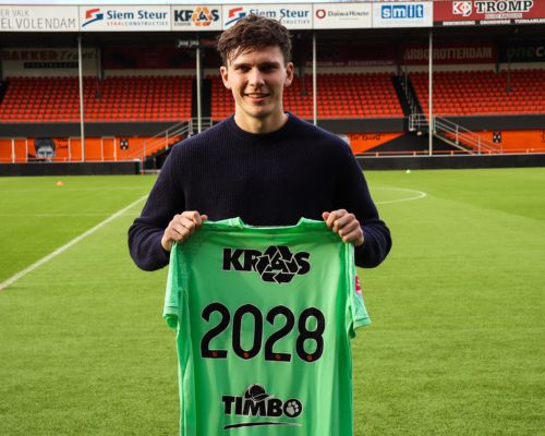 Doelman Kayne van Oevelen blijft langer verbonden aan FC Volendam