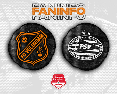 Faninformatie: Jong PSV volgende opponent in Volendam