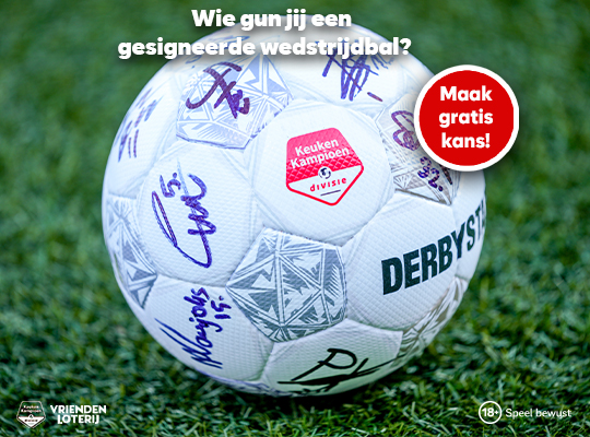Wie gun jij de bal van de laatste thuiswedstrijd van het seizoen?