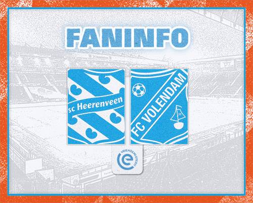 Faninformatie voor sc Heerenveen-uit op 9 augustus