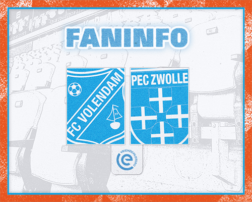 Faninformatie: alles wat je moet weten over het thuisduel tegen PEC Zwolle