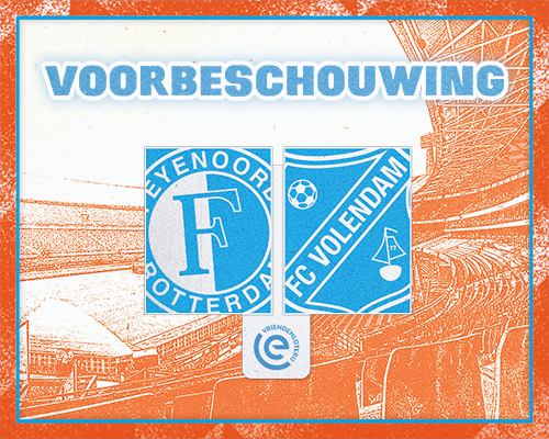 FC Volendam trekt naar koploper Feyenoord