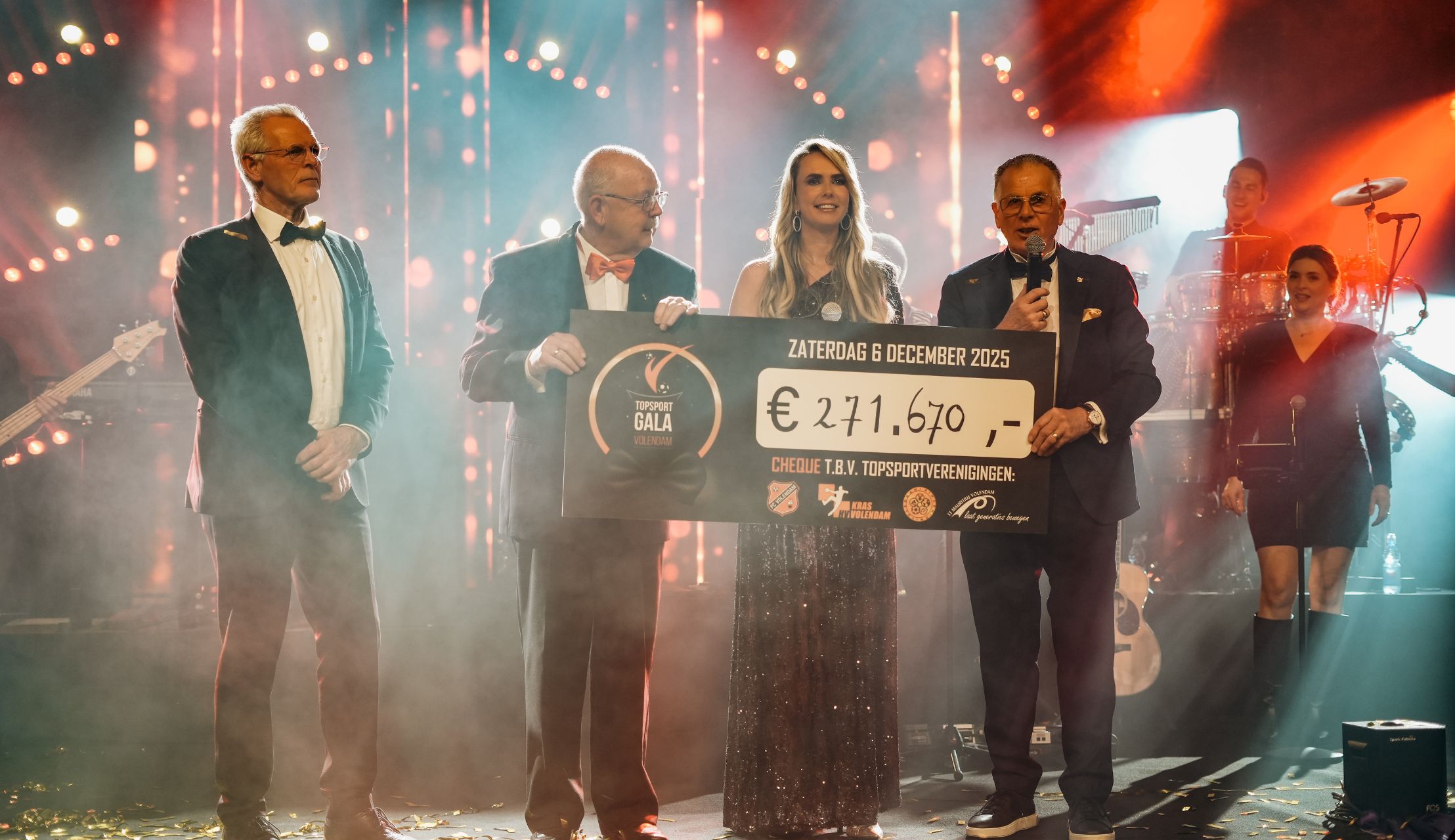 Topsportgala levert wederom prachtig bedrag op: deel naar FC Volendam