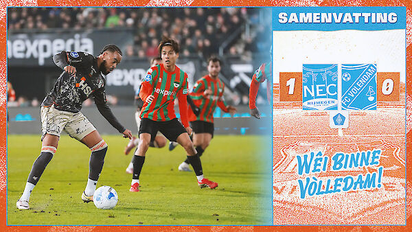 Samenvatting N.E.C. Nijmegen - FC Volendam (Eurojackpot KNVB Beker)