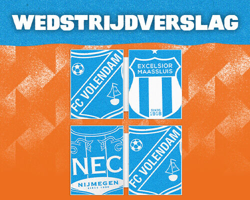 FC Volendam O21 imponeert met 9 - 1 zege op Excelsior Maassluis / FC Volendam O19 nipt onderuit op bezoek bij N.E.C. Nijmegen