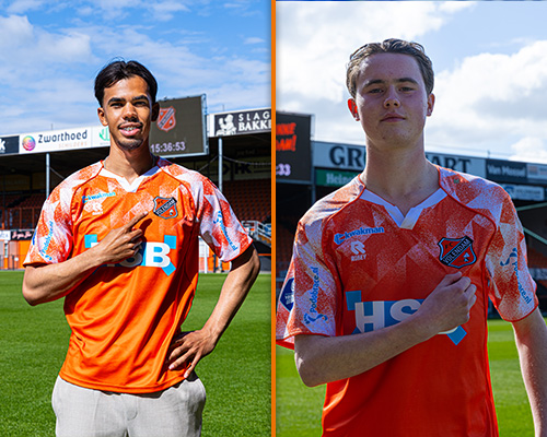 Deacon van der Klaauw en Arthur Hagens versterken komend seizoen FC Volendam O21