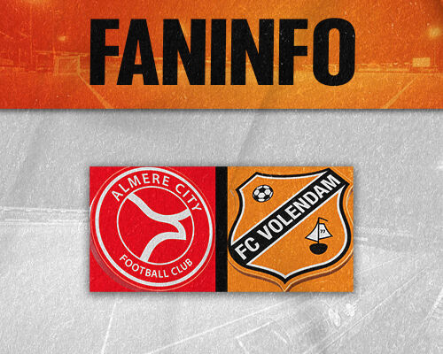Faninformatie voor Almere City FC-uit op zaterdag 3 oktober