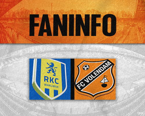 Faninformatie voor RKC Waalwijk-uit op zondag 18 oktober