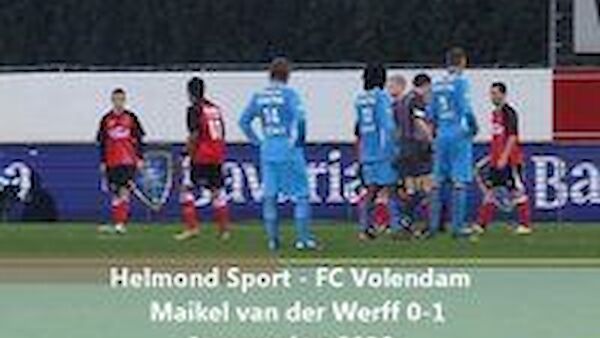 Maikel van der Werff 0-1 (Helmond Sport - FC Volendam)