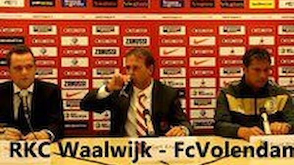 Persconferentie RKC Waalwijk - FC Volendam