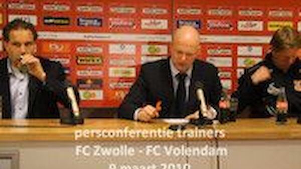 Persconferentie FC Zwolle - FC Volendam