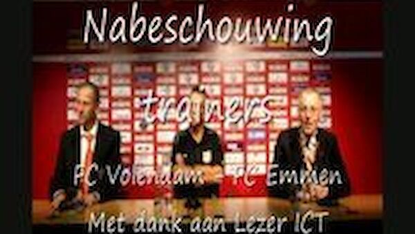 Persconferentie FC Volendam - FC Emmen